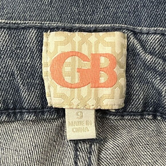 GB Gianni Bini Size 9 Distressed Raw Hem Live Life Embroidered Jeans - Picture 5 of 5